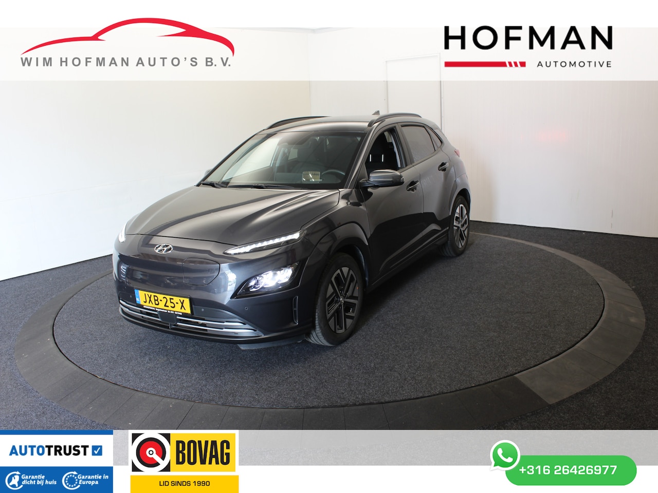 Hyundai Kona Electric - EV Fasion 64 kWh SOH 100% 204PK Head Up Camera 3 Fase-Laden Dodeh detec Winterpack - AutoWereld.nl