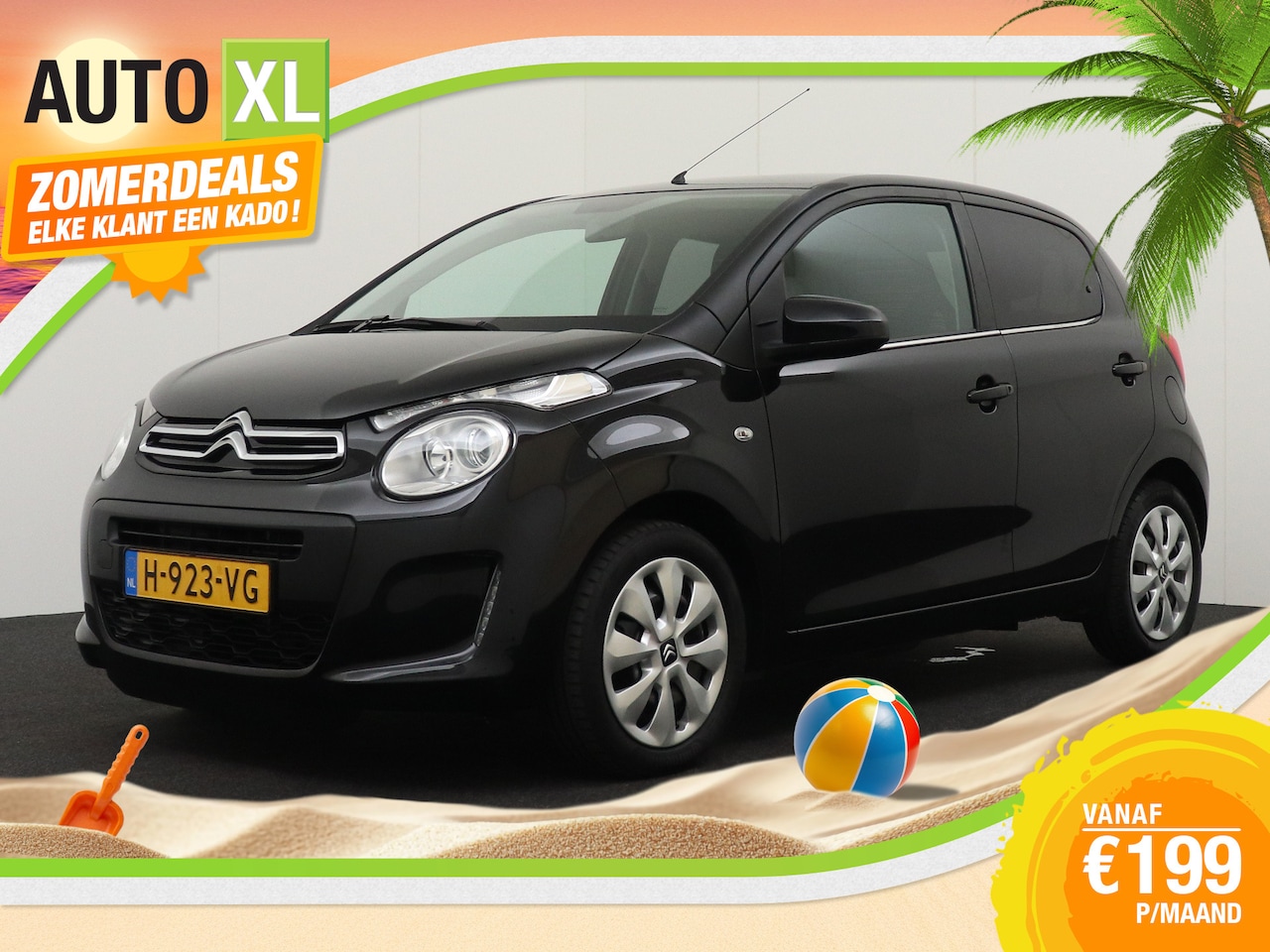 Citroën C1 - 1.0 VTi Feel Pack-Comfort Bluetooth DAB Getint Glas LED - AutoWereld.nl