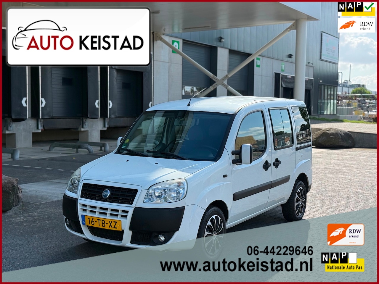 Fiat Doblò - 1.4 DYNAMIC 7-PERSOONS AIRCO/CARPLAY! NETTE STAAT! - AutoWereld.nl
