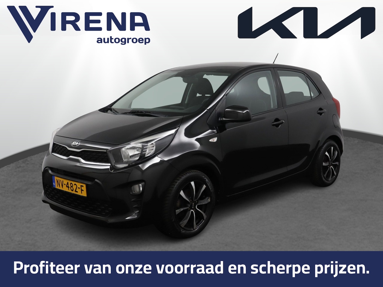 Kia Picanto - 1.0 CVVT ComfortLine Airco - Elektrische ramen - Bluetooth - Lichtmetalen velgen - Virena - AutoWereld.nl