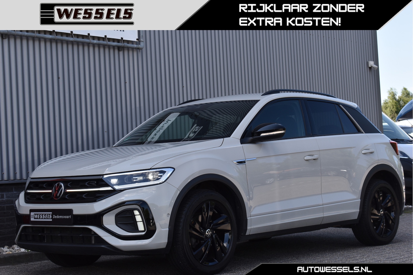 Volkswagen T-Roc - 1.5 TSI R-Line Black Style LED grill, Ascot grijs, Adaptive cruise, Ergo active + Massage, - AutoWereld.nl