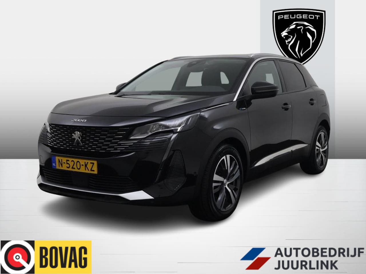 Peugeot 3008 - 1.6T HYbrid 225Pk BL. Allure Camera/Nav/Keyless/ Ad.Cruise/Led/CarPlay/Blindspot - AutoWereld.nl