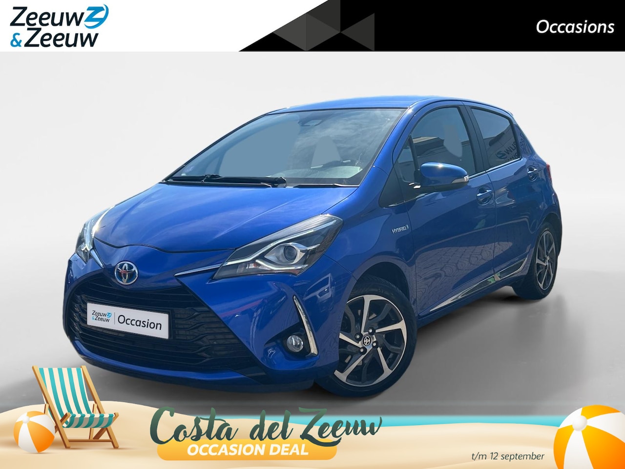 Toyota Yaris - 1.5 Hybrid Bi-Tone |Automaat|climate controle| dakspoiler| extra getint glas| 12 maanden B - AutoWereld.nl