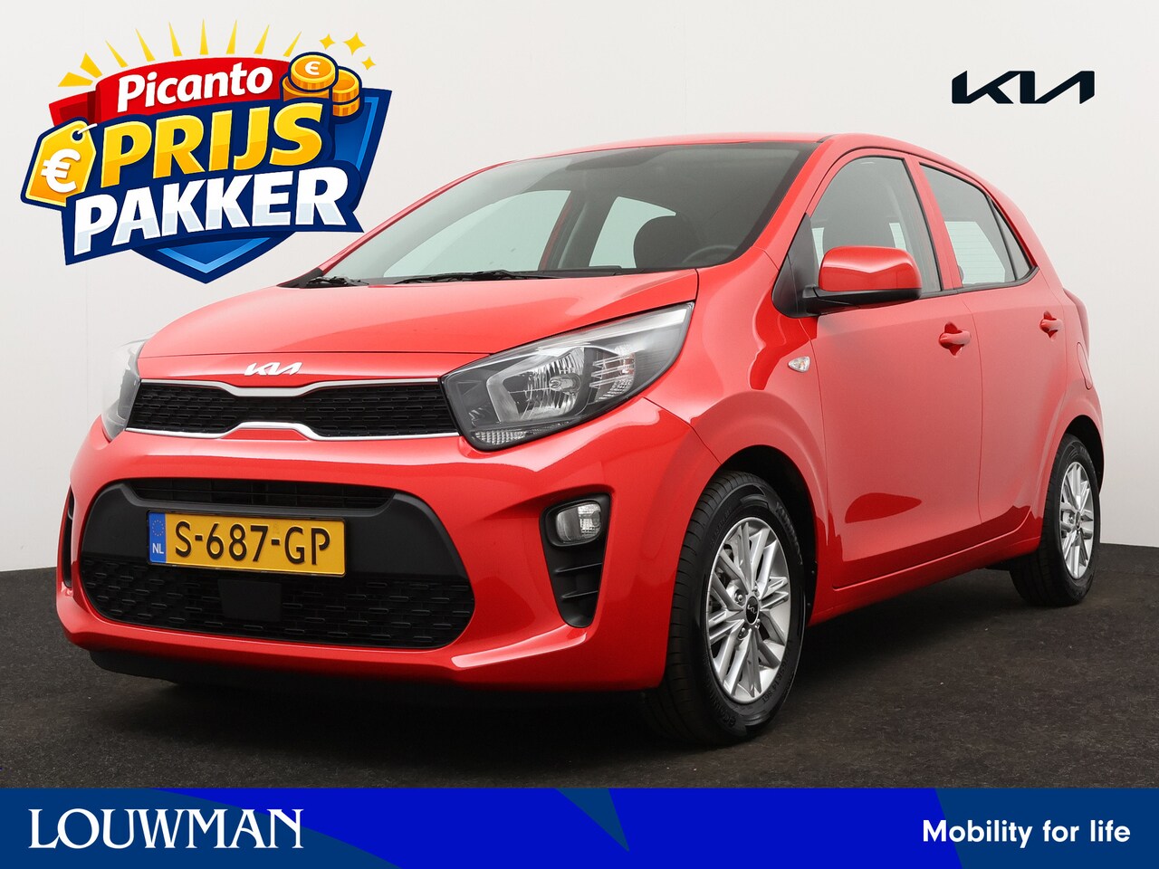 Kia Picanto - 1.0 DPi DynamicLine | Airco | Achteruitrijcamera | Cruise Control | Apple Carplay/Android - AutoWereld.nl