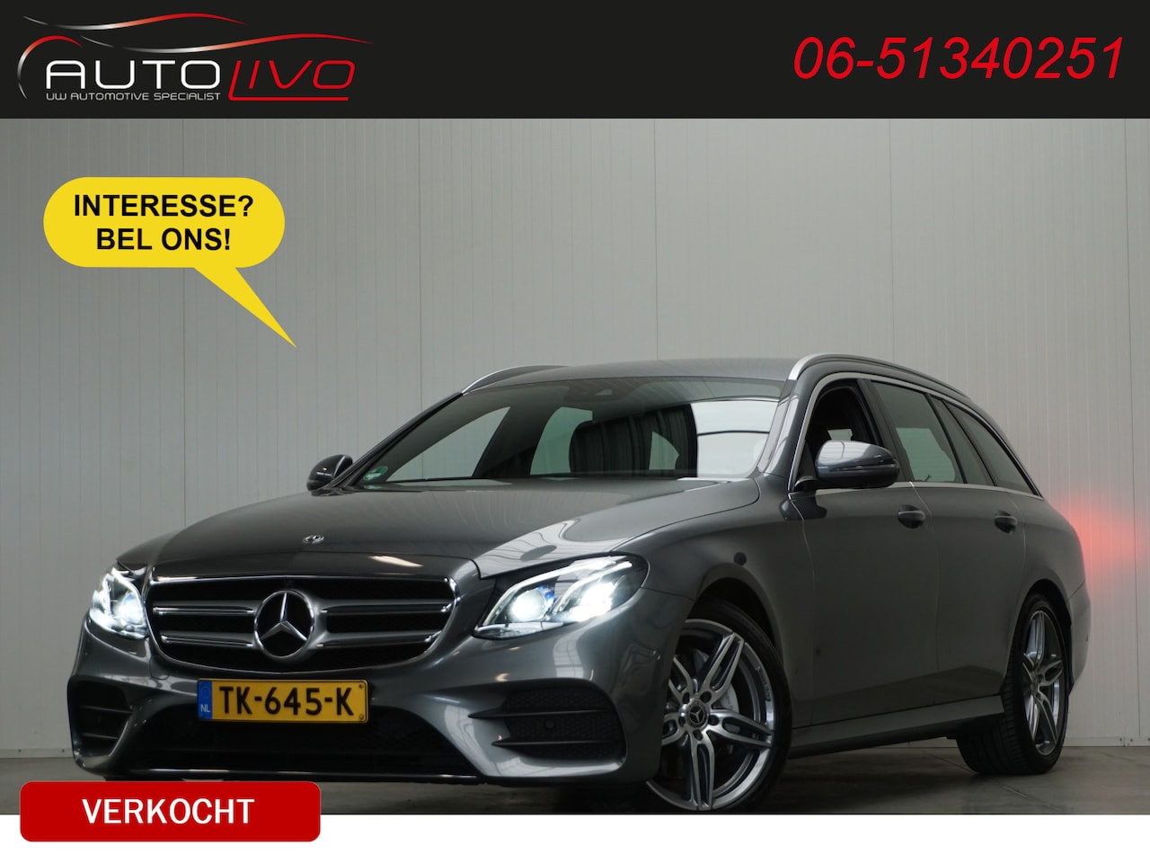 Mercedes-Benz E-klasse Estate - 220 d Business Solution AMG 195 PK! NL AUTO! MOOI EN LUXE! - AutoWereld.nl