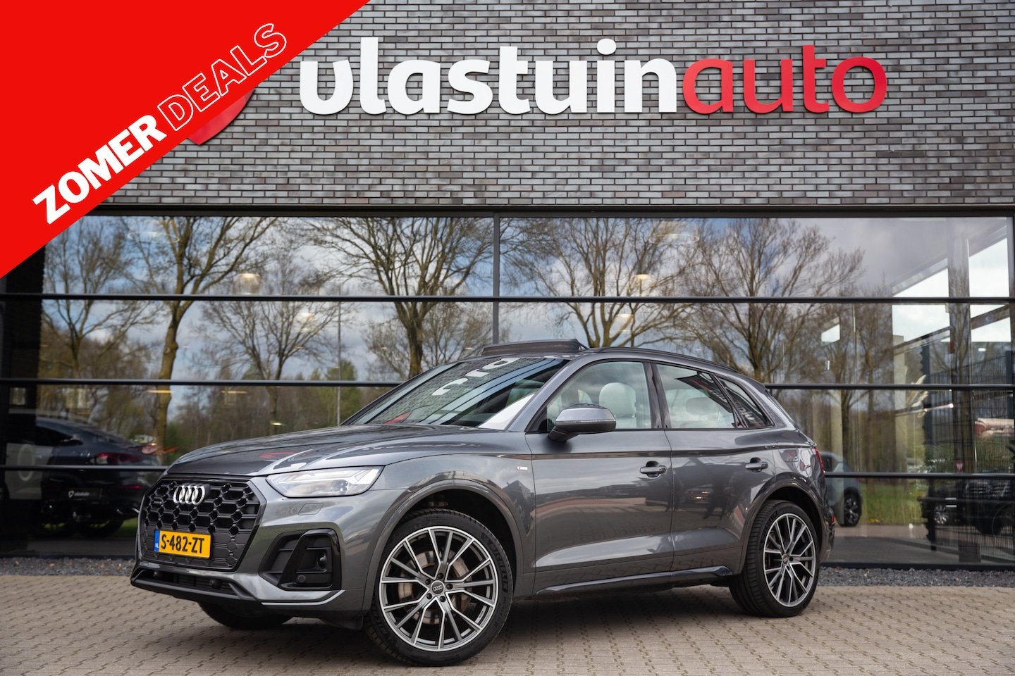 Audi Q5 - 55 TFSI e S edition 55 TFSI e S edition , S-line , Panoramadak, Trekhaak, Carplay, Leder - AutoWereld.nl