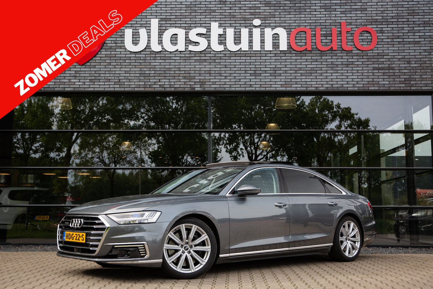 Audi A8 - 60 TFSI e quattro Lang Pro Line Plus 60 TFSI e quattro Lang Pro Line Plus , SoH 94%, Panoramadak, Head-up display, 3D-camera, L - AutoWereld.nl