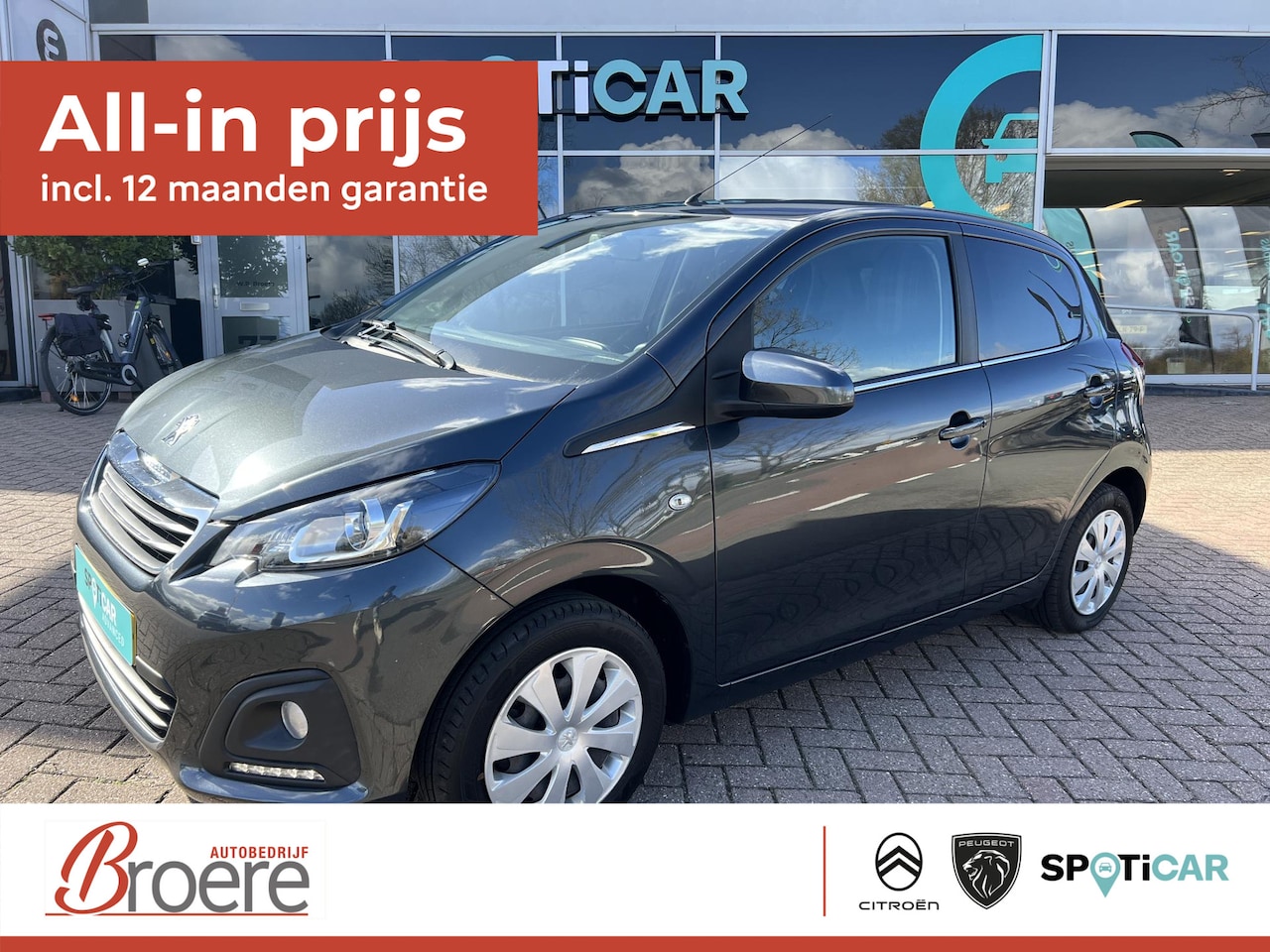 Peugeot 108 - 1.0 e-VTi 72pk 5-deurs Active M5 Airco, Bluetooth - AutoWereld.nl