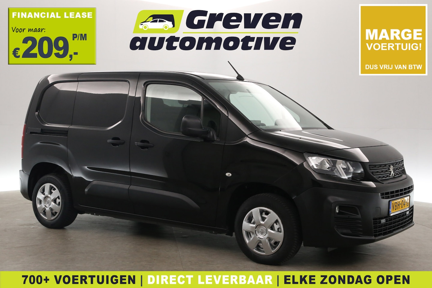 Peugeot Partner - 1.5 BlueHDI Premium | Marge | Airco | Cruise | Carplay | Trekhaak | Parkeersens. - AutoWereld.nl