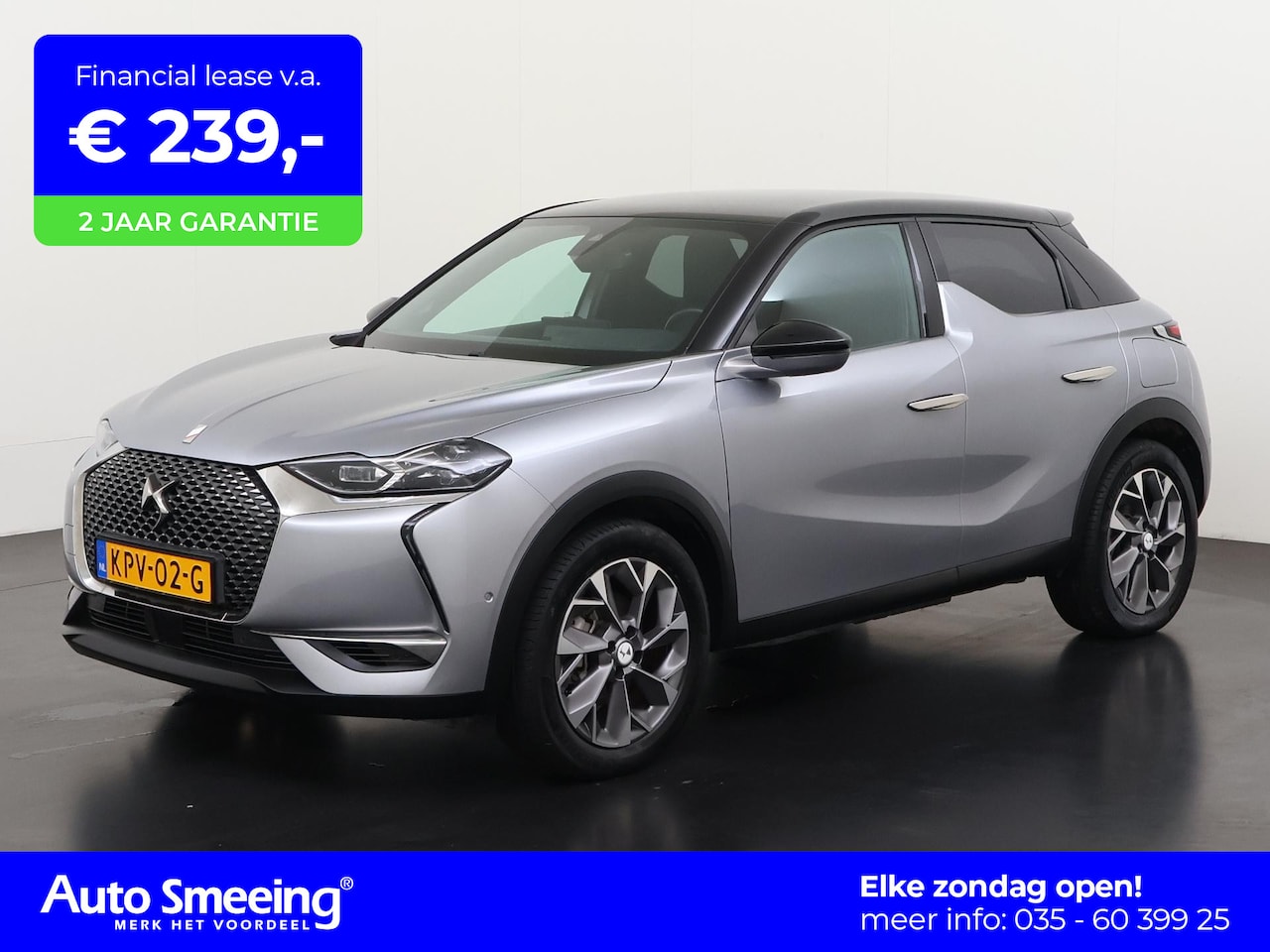 DS 3 Crossback - E-Tense Grand Chic 50 kWh | 3-Fase | Matrix LED | Nappa Leder | Camera | Zondag Open! - AutoWereld.nl