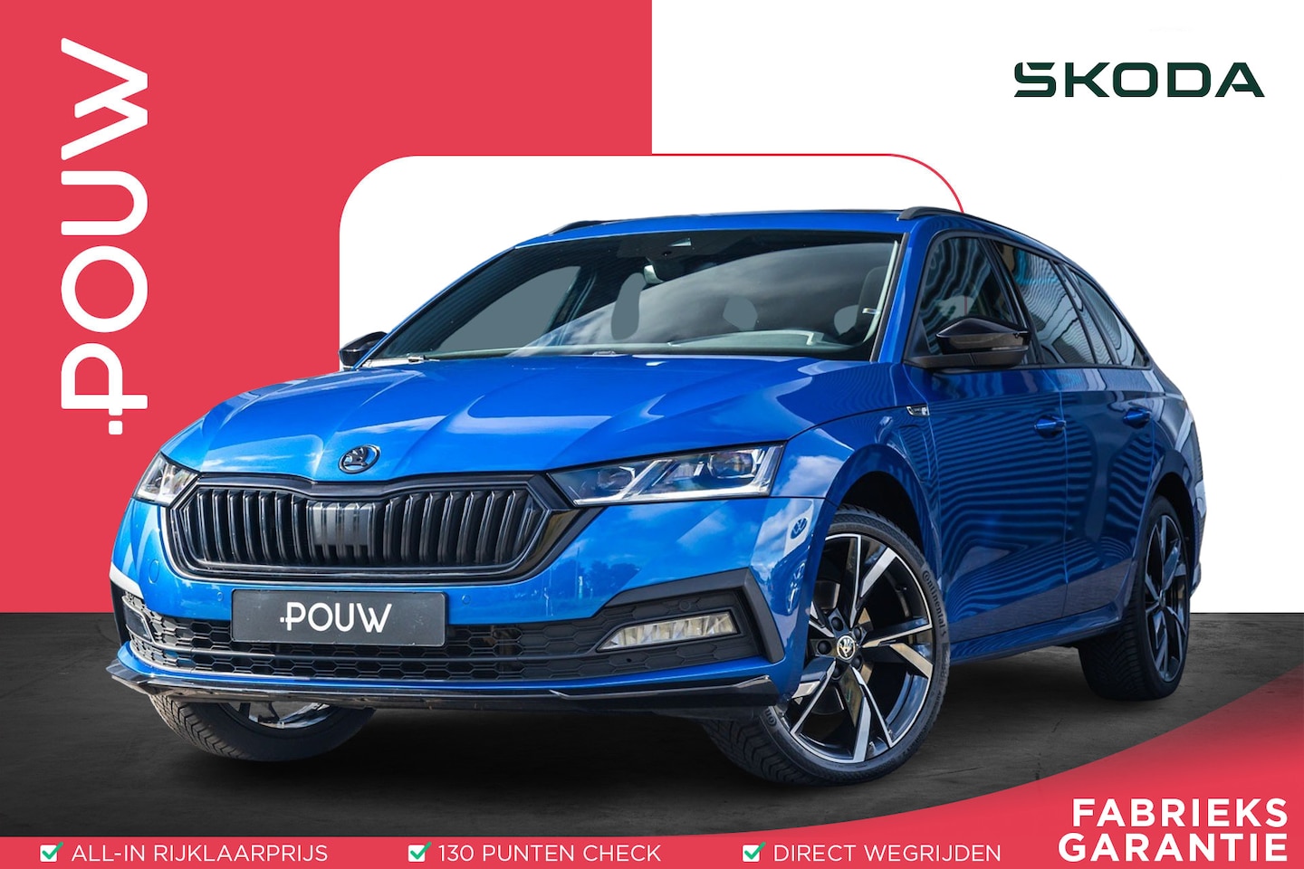Skoda Octavia Combi - 1.4 TSI 204pk iV PHEV Sportline Business | SoH 91% | Panoramadak | Keyless Entry | Cruise - AutoWereld.nl
