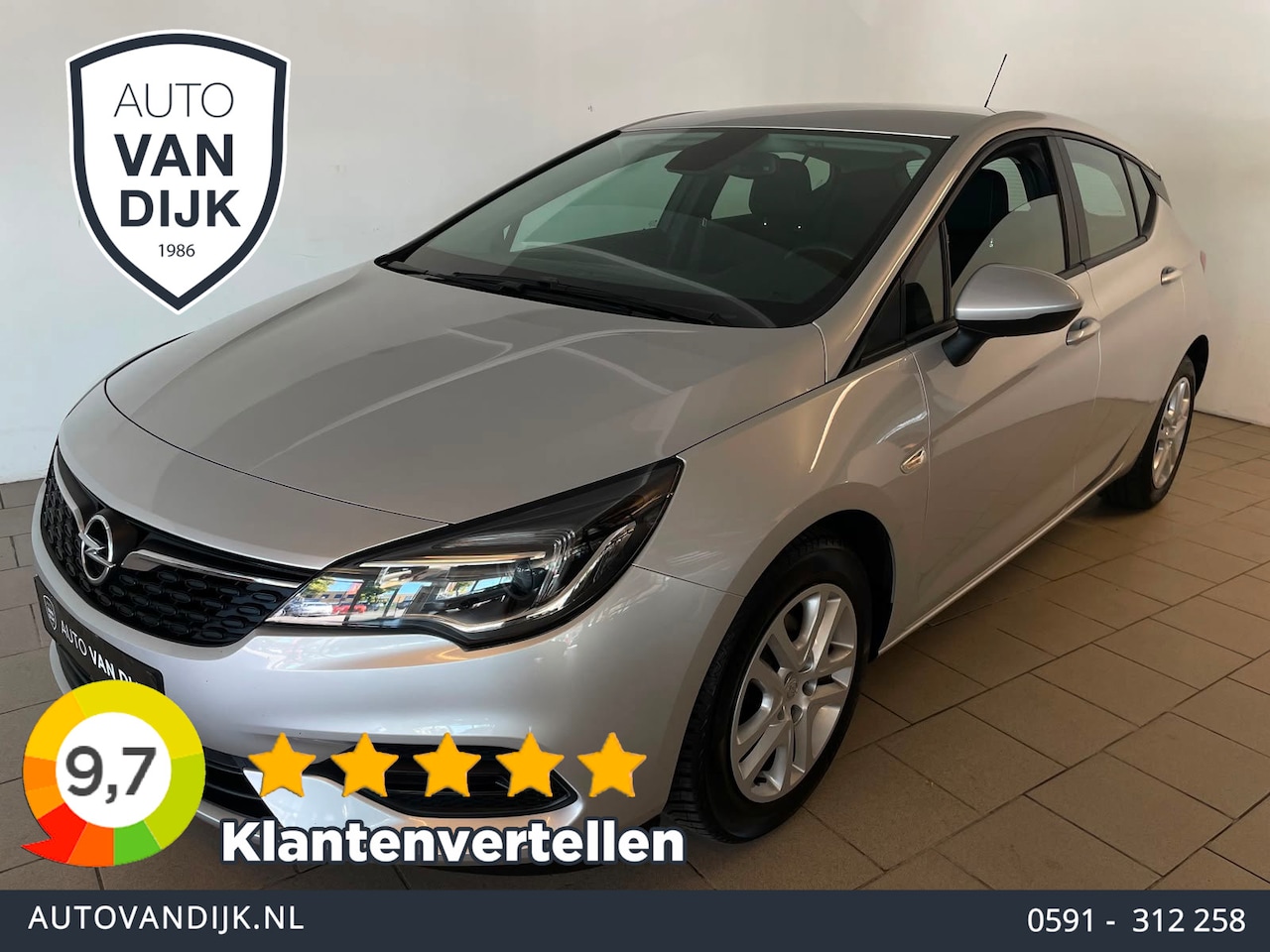 Opel Astra - 1.2 Business Edition AIRCO NAVI VIA APP BLUETOOTH ELEK RAMEN CENT VERG VELGEN 5DRS NIEUWST - AutoWereld.nl