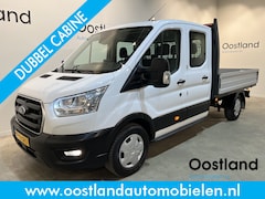 Ford Transit - 2.0 TDCI L3H1 130 PK DC 7 pers. Open Laadbak / Euro 6 / Airco / Cruise Control / Trekhaak