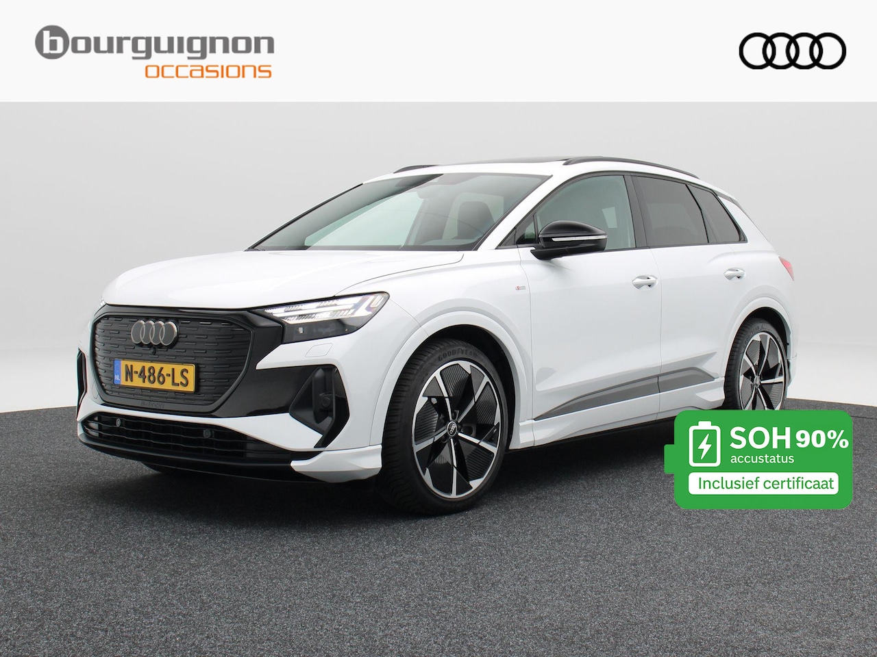 Audi Q4 e-tron - 40 Launch edition S Competition 77 kWh 204 Pk | Stoelverwarming | Panorama dak | Adaptive - AutoWereld.nl