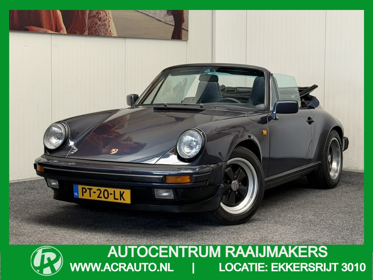 Porsche 911 Cabrio - 3.2 NL Auto LEDER ELEKTRISCH BEDIENBARE KAP RADIO/CD MISTLAMPEN VOOR 16" LICHTMETALEN VELG - AutoWereld.nl