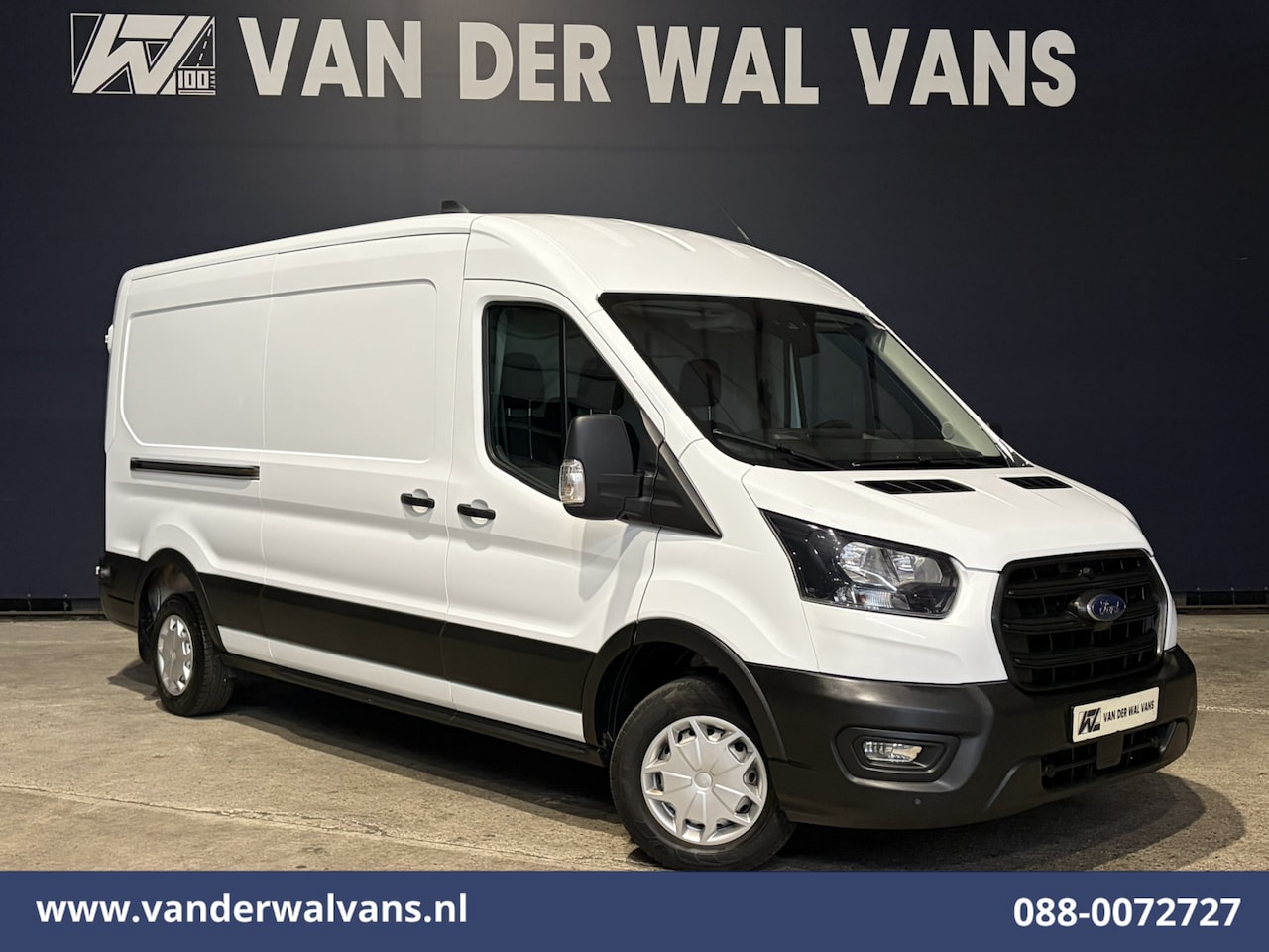 Ford Transit - 2.0 TDCI 131pk L3H2 Euro6 Airco | Camera | Cruisecontrol | Verwarmde Voorruit 270 Graden A - AutoWereld.nl