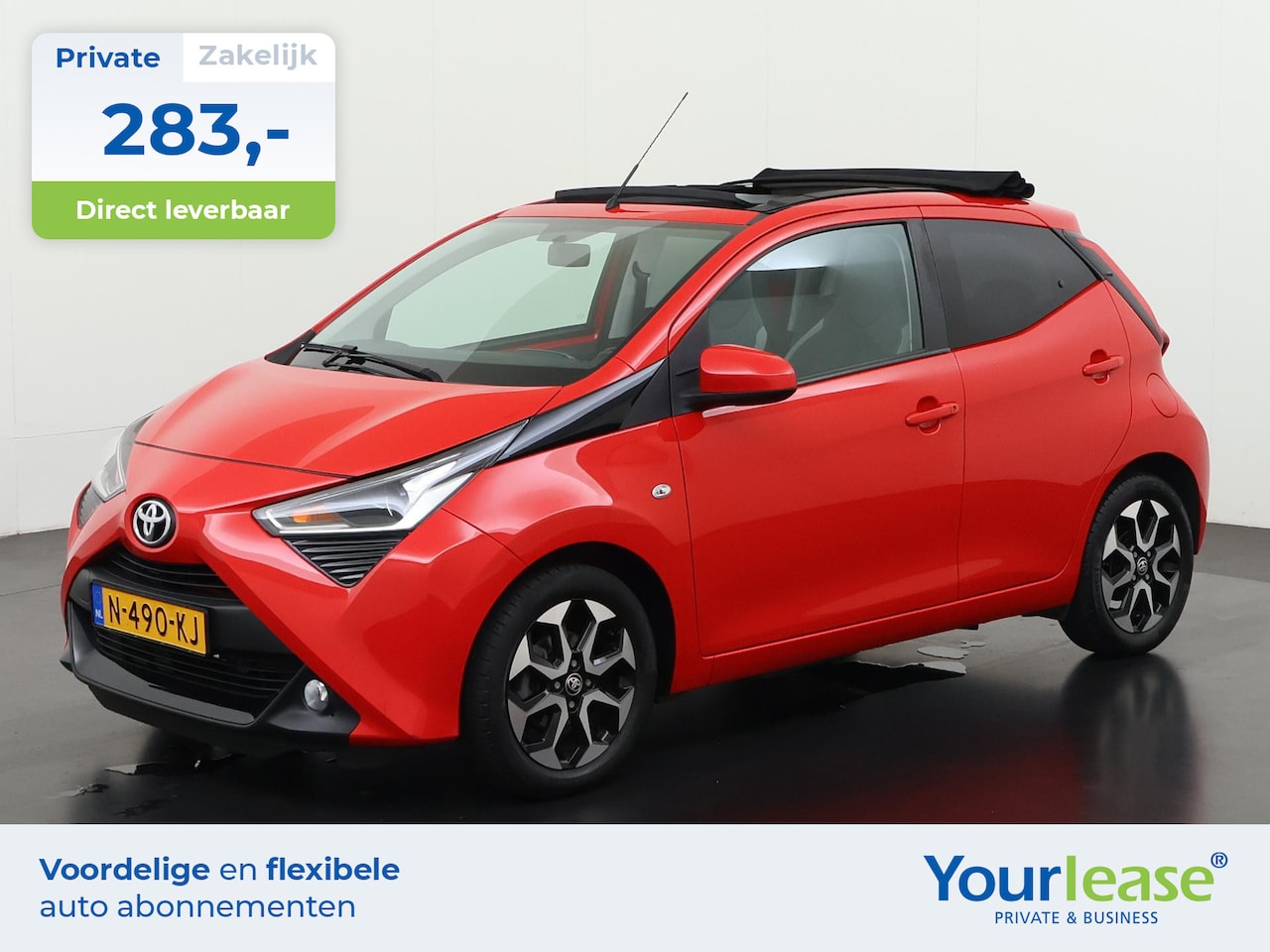 Toyota Aygo - 1.0 VVT-i X-Joy Cabrio | All-in 283,- Private Lease | Direct uit voorraad - AutoWereld.nl