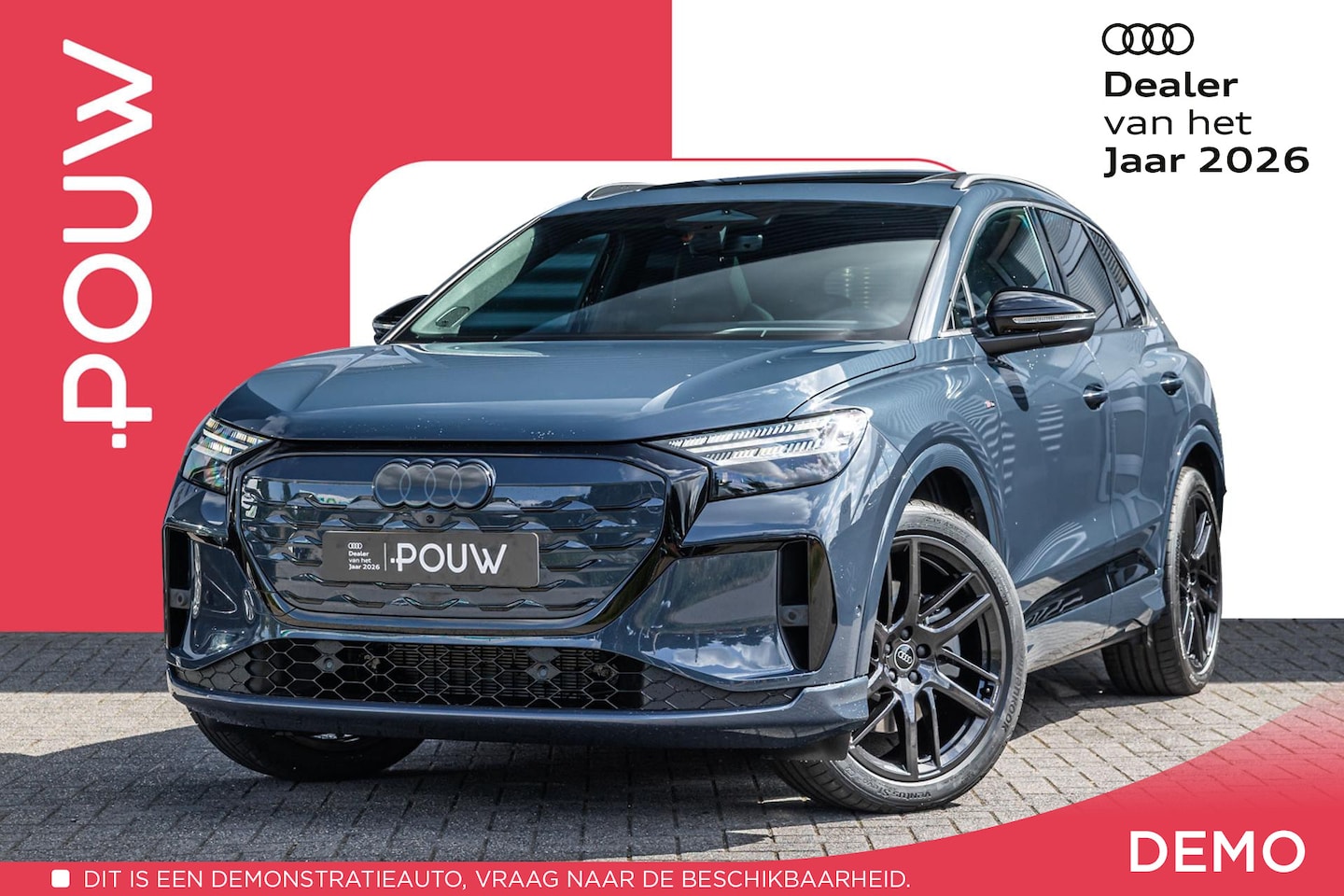 Audi Q4 e-tron - 340pk S edition quattro performance 82 kWh | Panoramadak | Head-up | Bijrijdersscherm - AutoWereld.nl