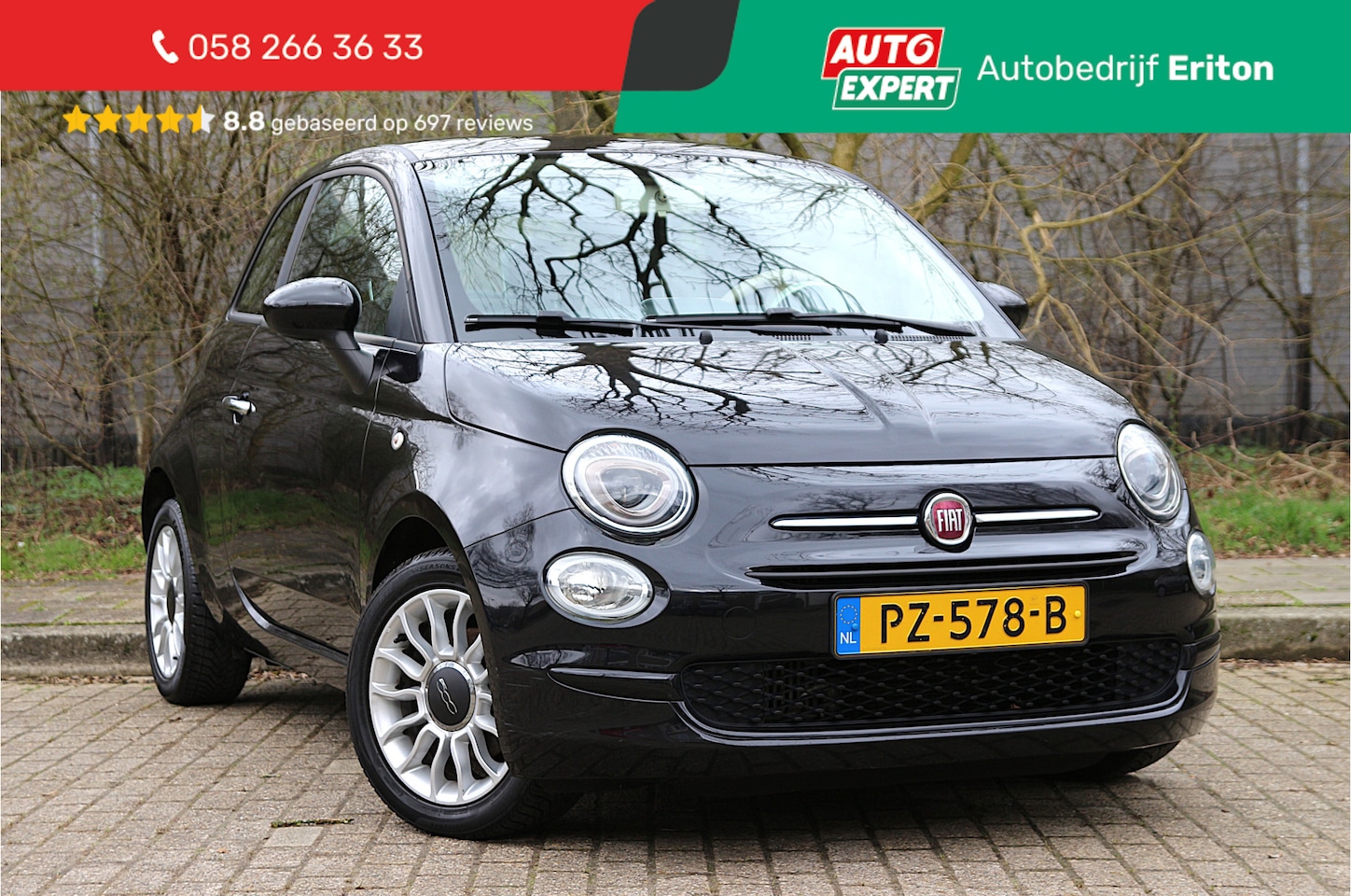 Fiat 500 - 0.9 TwinAir Turbo Popstar | NL-auto | Automaat! | Airco | Cruise control | Elek. ramen | L - AutoWereld.nl