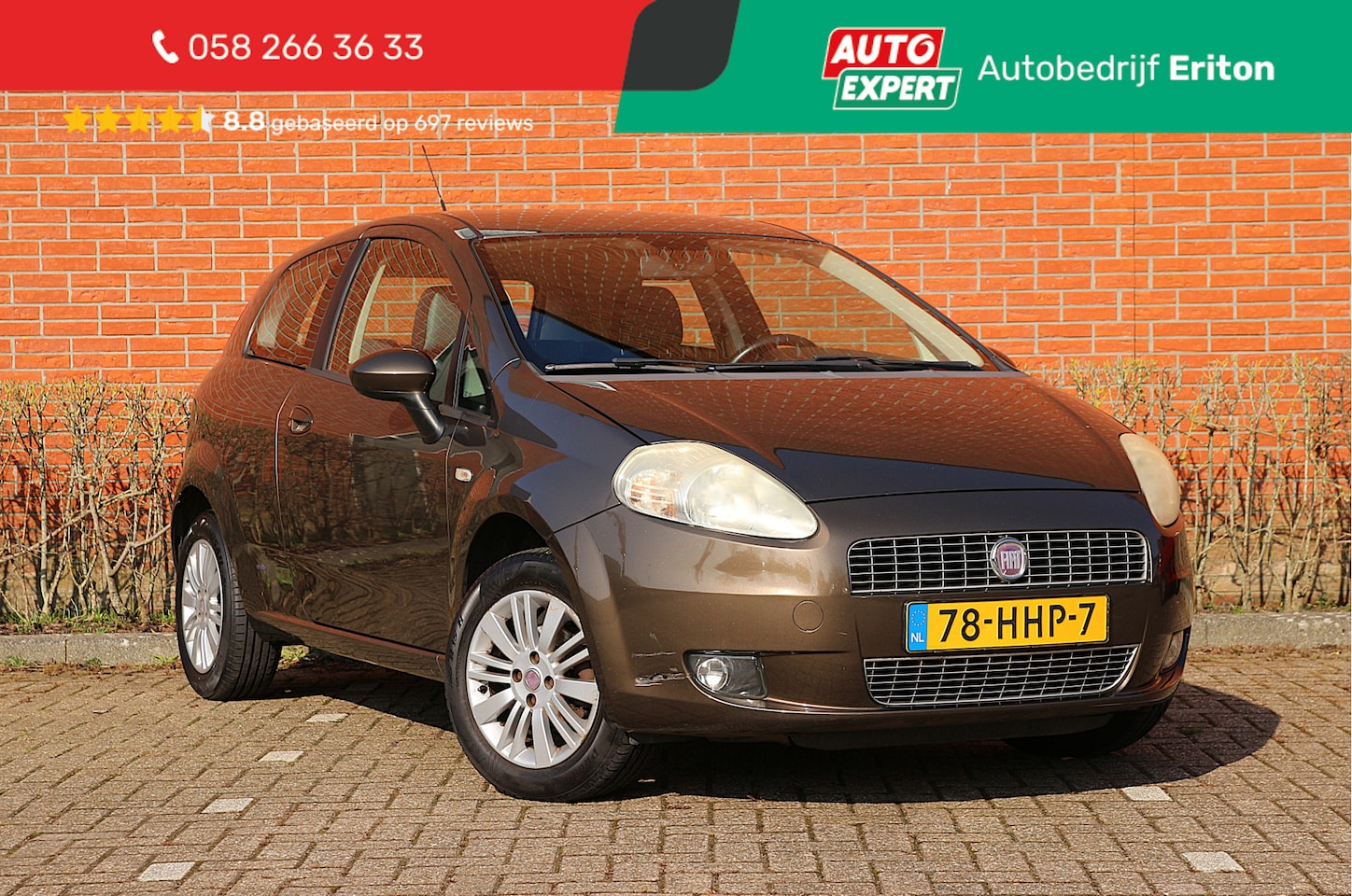 Fiat Grande Punto - 1.4 77pk Edizione Lusso | NL-auto | Climate control | Cruise control | Elek. ramen | Licht - AutoWereld.nl