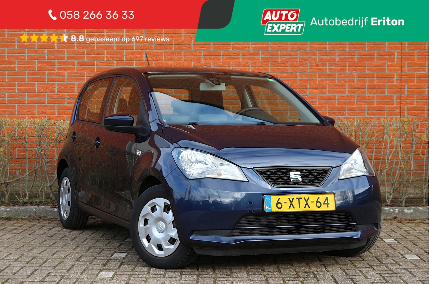 SEAT Mii - 1.0 60pk Style Dynamic | NL-auto | 5 deuren | Airco | Elek. ramen | Centr. deurvegr. | Met - AutoWereld.nl