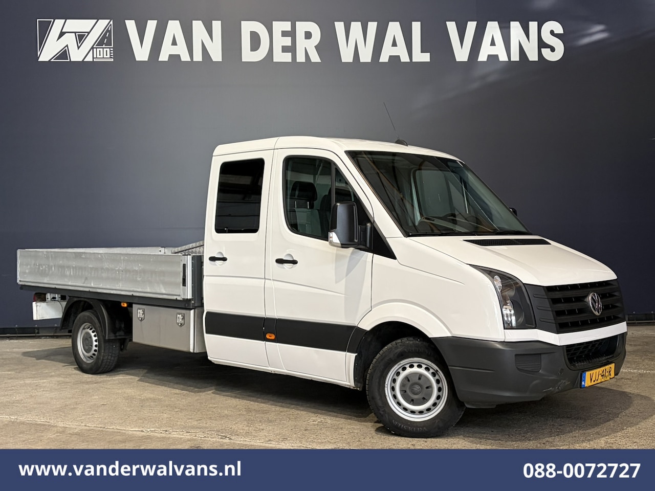 Volkswagen Crafter - 35 2.0 TDI 141pk Dubbele Cabine Open Laadbak | Airco 3500kg trekhaak 6-Zits - AutoWereld.nl