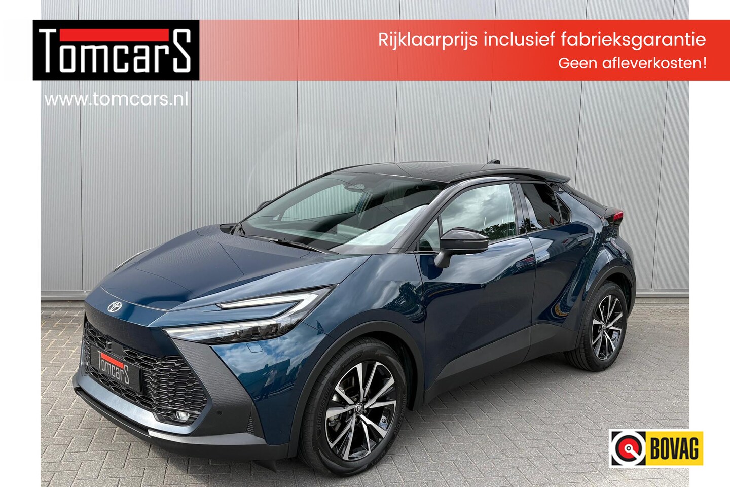 Toyota C-HR - 1.8 Hybrid 140PK First Edition Bi-Tone/Winter-pack/Gr.-navigatie/Elektr.klep/Camera/Adapt. - AutoWereld.nl