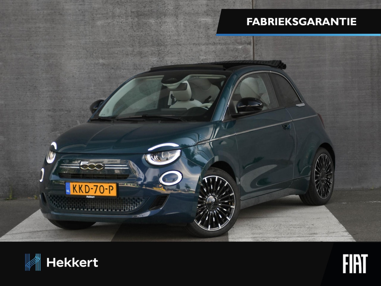 Fiat 500 C - Cabrio La Prima 1.0 Hybrid 70pk DAB | STOELVERWARMING | CLIMA | NAVI | CAMERA | SOFTOP | C - AutoWereld.nl