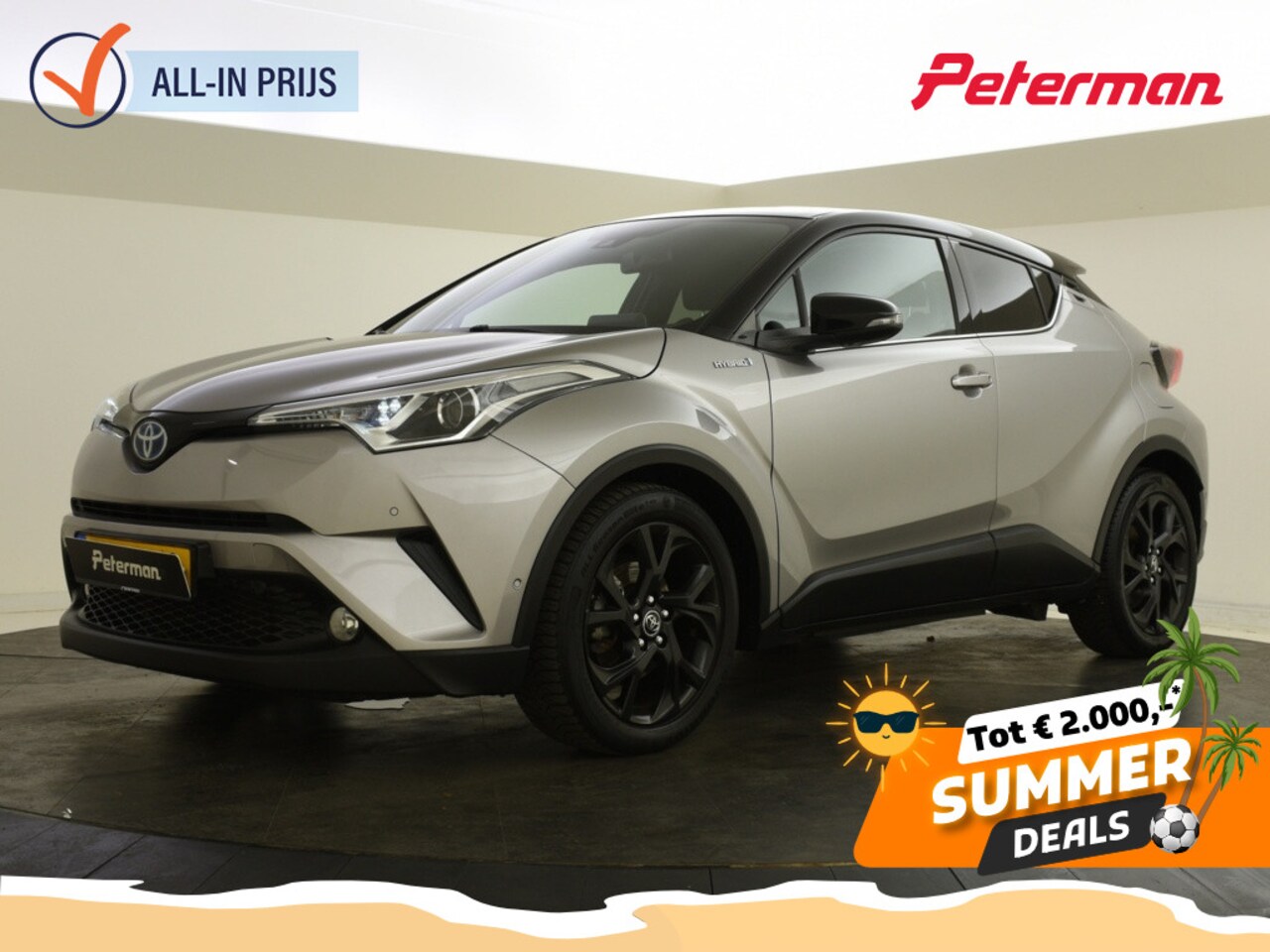Toyota C-HR - 1.8 Hybrid Bi-Tone | Trekhaak | Blindspot | JBL - AutoWereld.nl