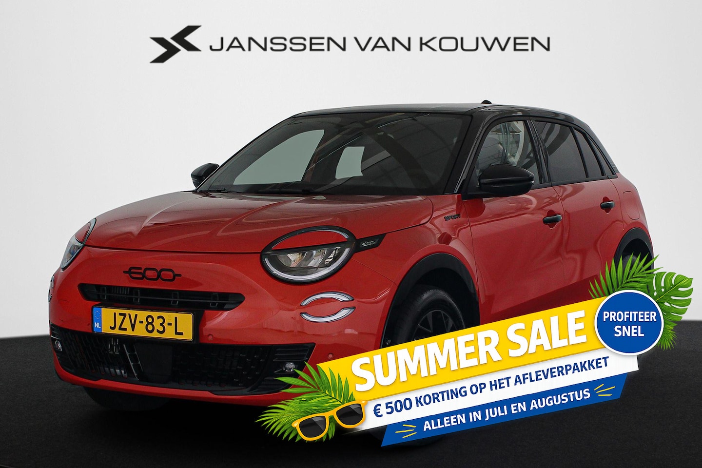 Fiat 600 - 1.2 Hybrid La Prima Automaat Stoelverwarming Keyless Massage - AutoWereld.nl