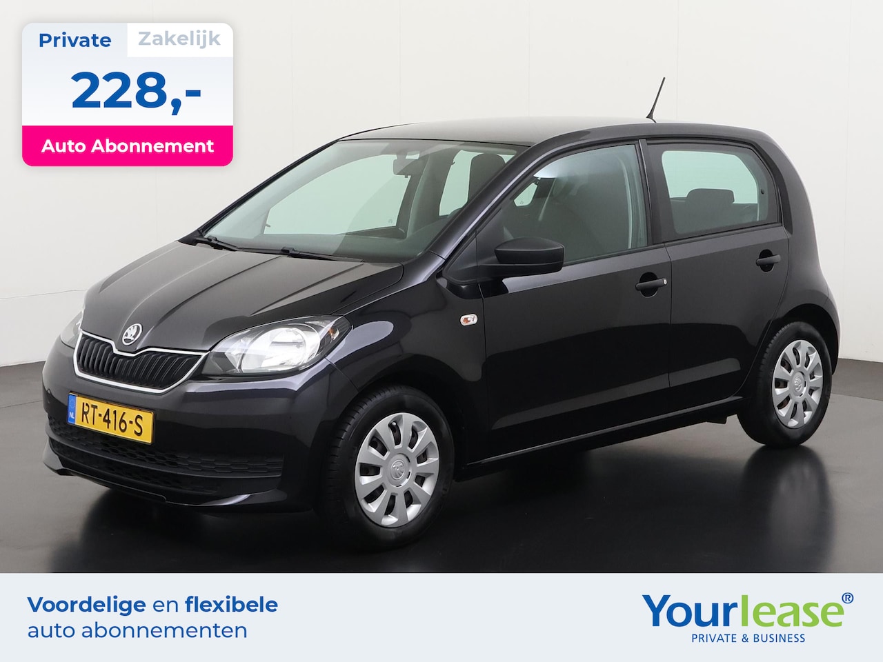 Skoda Citigo - 1.0 Greentech Active | All-in 228,- Private Lease | Direct uit voorraad - AutoWereld.nl