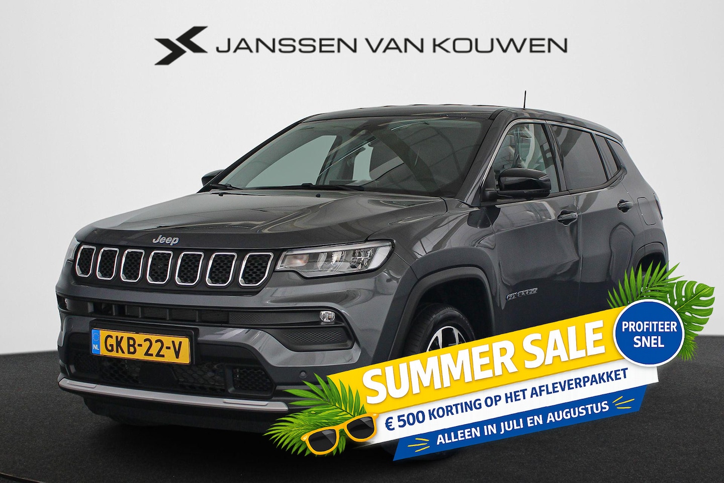 Jeep Compass - 4xe 190 Plug-in Hybrid Electric Altitude 360 Camera Winter Pakket - AutoWereld.nl
