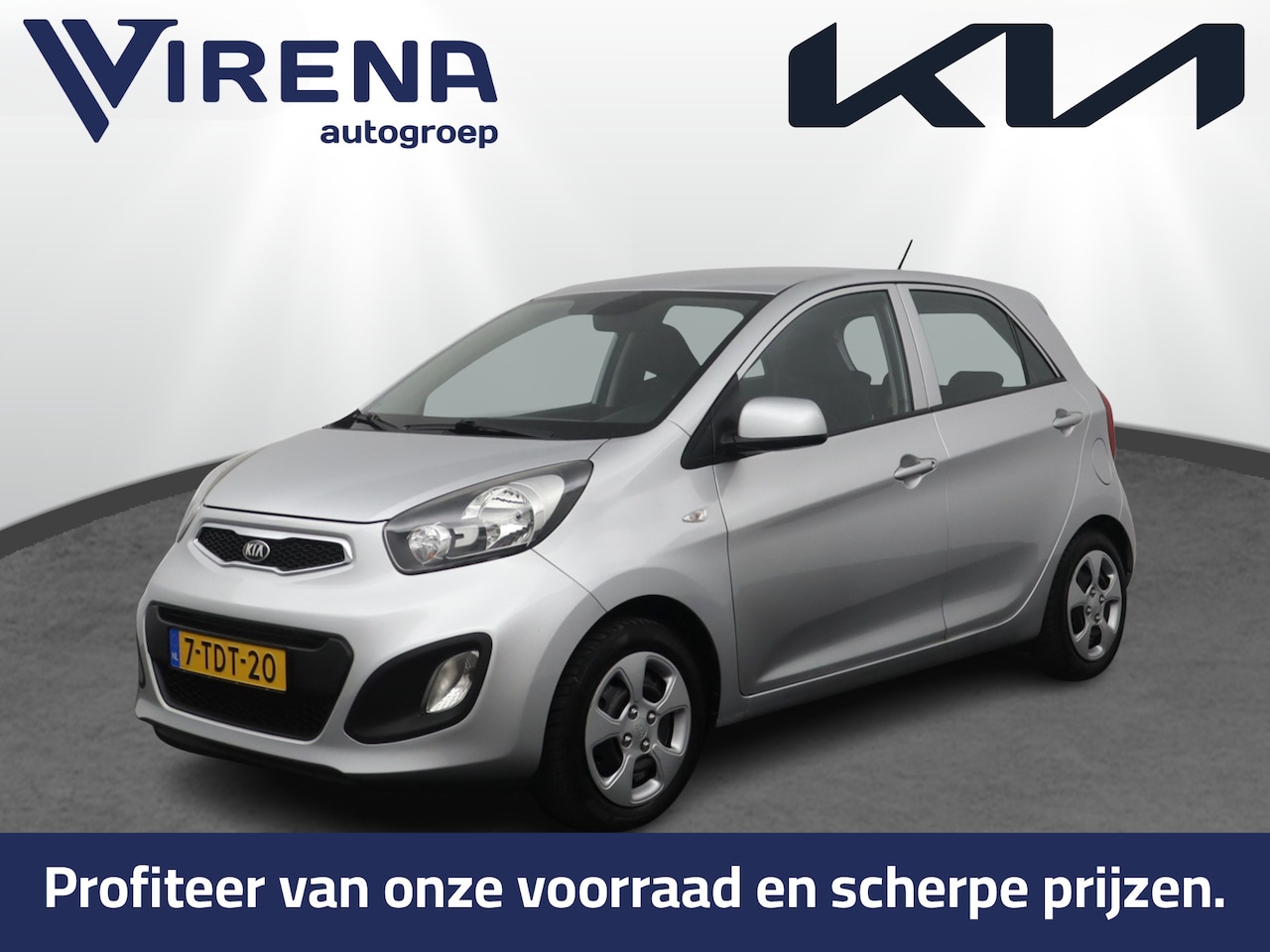 Kia Picanto - 1.2 CVVT ISG Comfort Pack - Airco - Radio - Elektrische ramen voor en achter - Virena Zeke - AutoWereld.nl
