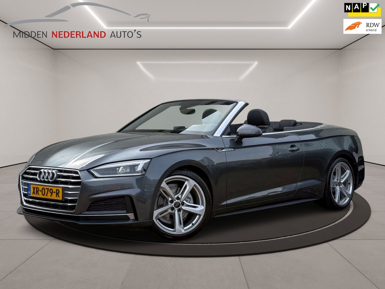 Audi A5 Cabriolet - 2.0 TFSI MHEV Sport S Line Edition * AIRSCARF * CARPLAY * DEALER ONDERHOUDEN * - AutoWereld.nl