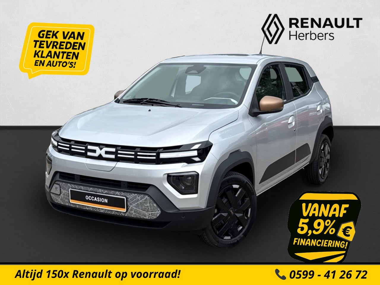 Dacia Spring - Extreme 65 26.8 kWh AUTOMAAT / AIRCO / NAVI / PDC / VEEL OPTIES - AutoWereld.nl