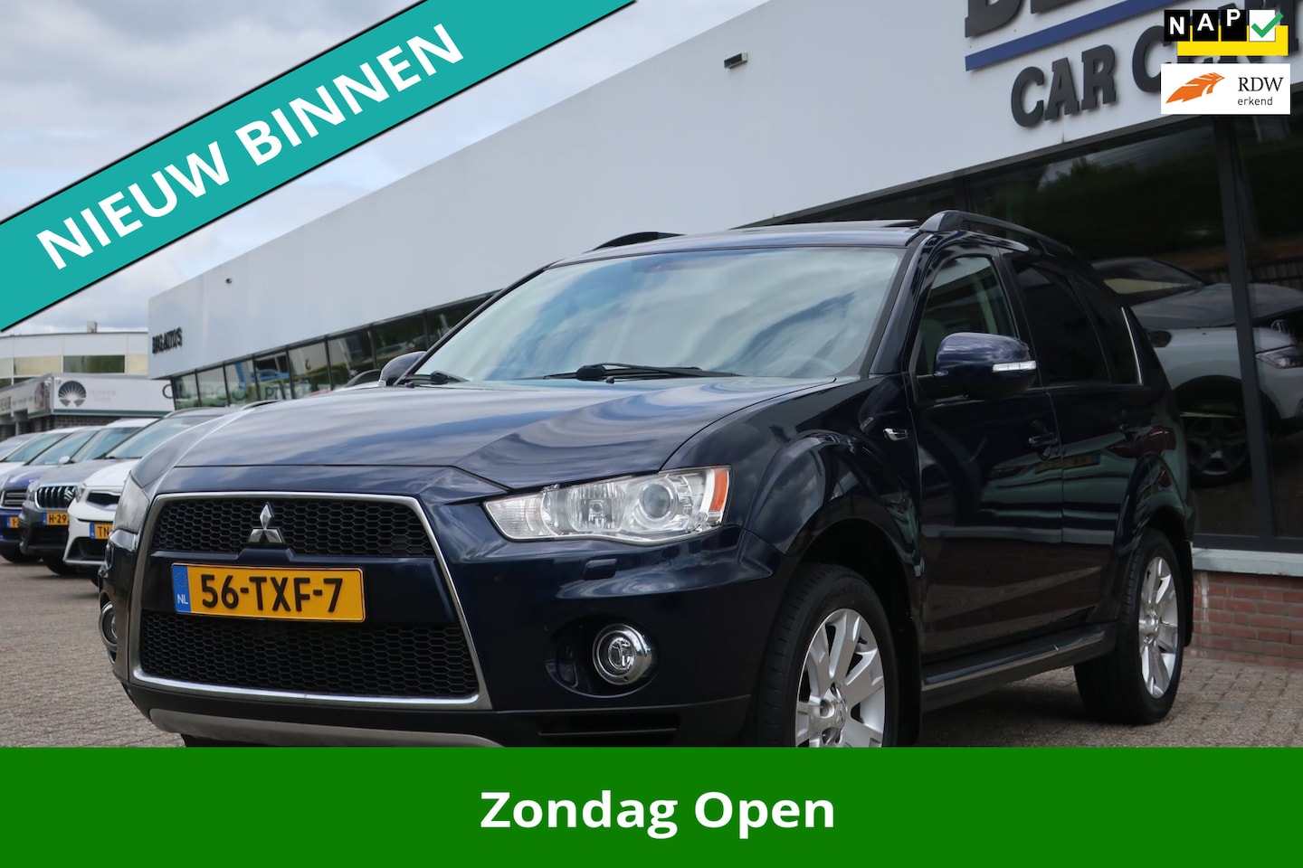 Mitsubishi Outlander - 2.0 Edition Two 1e EIG_XENON_OPENDAK_LEDER_NAVI_KEYLESS_CAM_LMV. - AutoWereld.nl