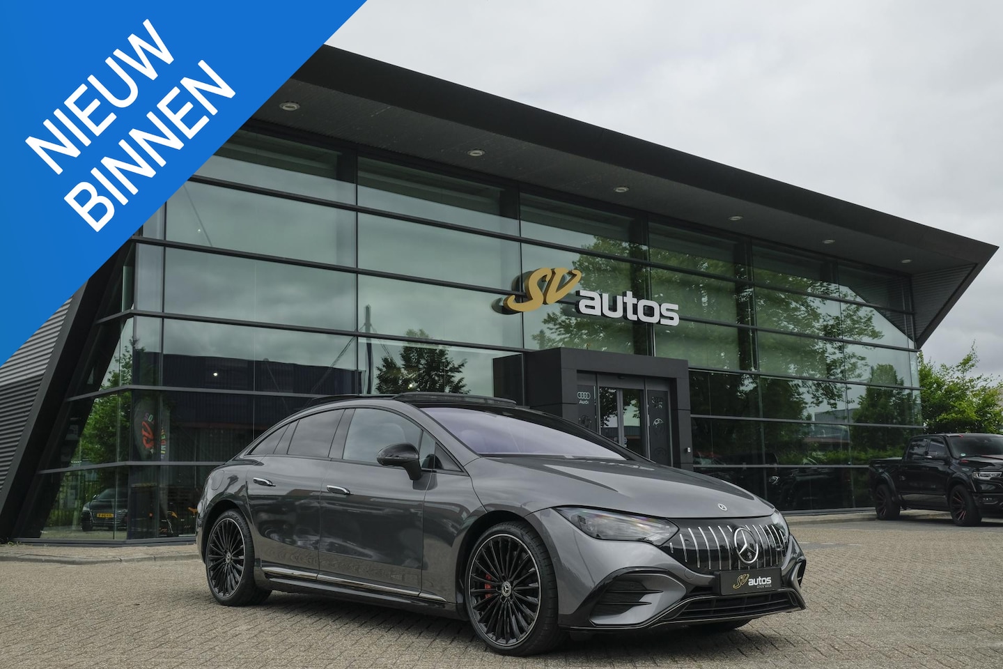 Mercedes-Benz EQE - 350+ AMG 292pk 91 kWh Panoramadak Burmester Luchtvering Head-up Carplay BOMVOL! - AutoWereld.nl