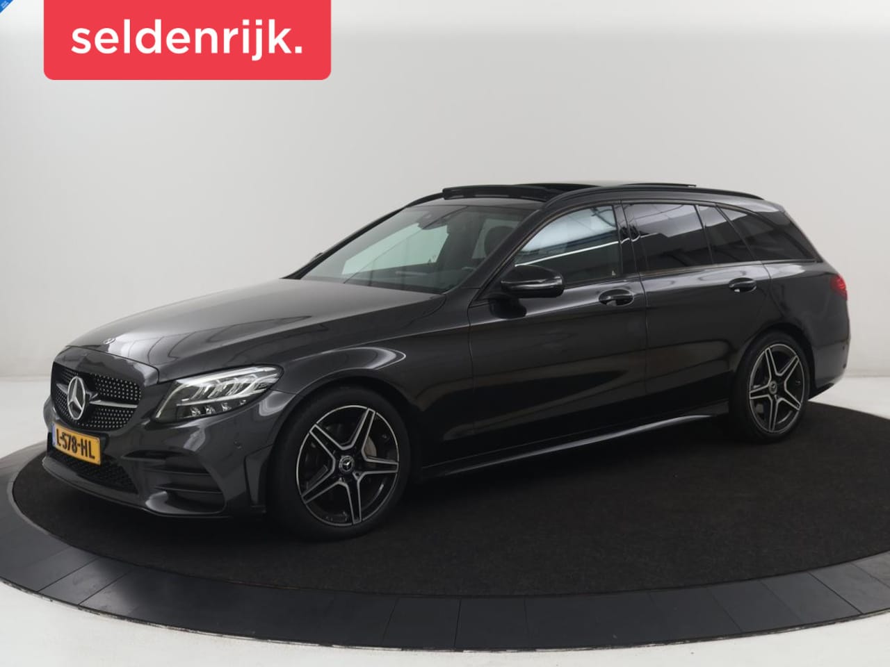 Mercedes-Benz C-klasse Estate - 180 Business Solution AMG | Panoramadak | Trekhaak | Leder/alcantara | Stoelverwarming | V - AutoWereld.nl