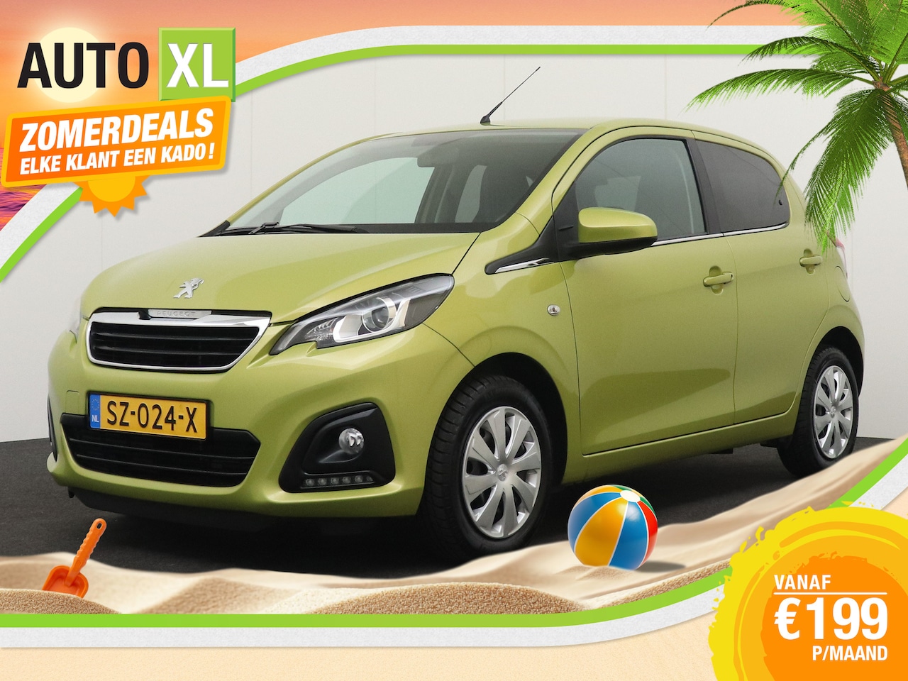 Peugeot 108 - 1.0 Aut. e-VTi Pack-Dynamic Camera Carplay Privacy Glas DAB LED - AutoWereld.nl