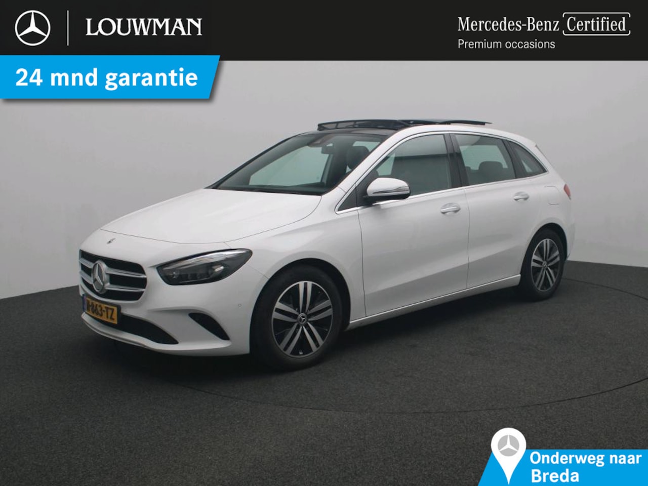 Mercedes-Benz B-klasse - 180 Premium Plus Ledkoplampen | Parkeerpakket met achteruitrijcamera | Sfeerverlichting | - AutoWereld.nl