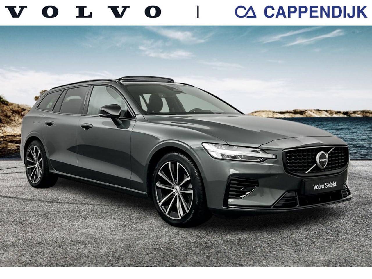 Volvo V60 - T8 455PK Recharge Ultra Dark| Adap.Cruise| Pano| Trekhaak| 360Camera - AutoWereld.nl
