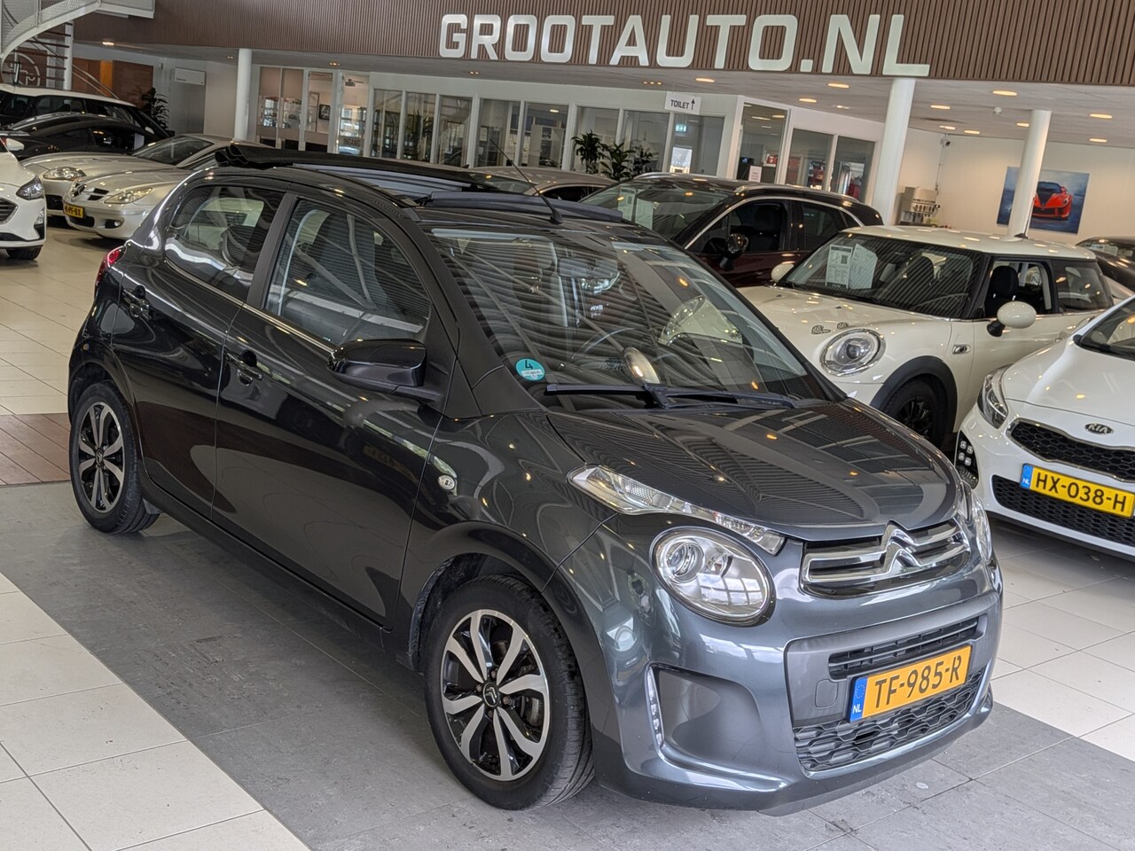 Citroën C1 - 1.2 PureTech Airscape Shine Cabriolet, Airco, Stuurbekrachtiging - AutoWereld.nl