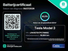Tesla Model 3 - Long-Range AWD 351pk 75 kWh UPGRADE 93, 5% SoH [ RYZEN AMD+WARMTEPOMP+AUTOPILOT ]