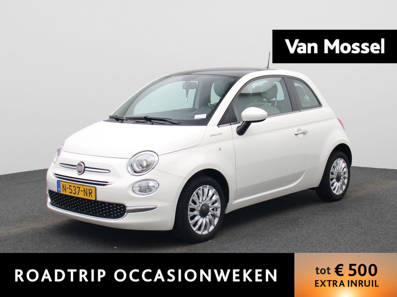Fiat 500 - 1.0 Hybrid Dolcevita | Apple Carplay/Android Auto | Cruise control | DAB ontvanger | Pano - AutoWereld.nl