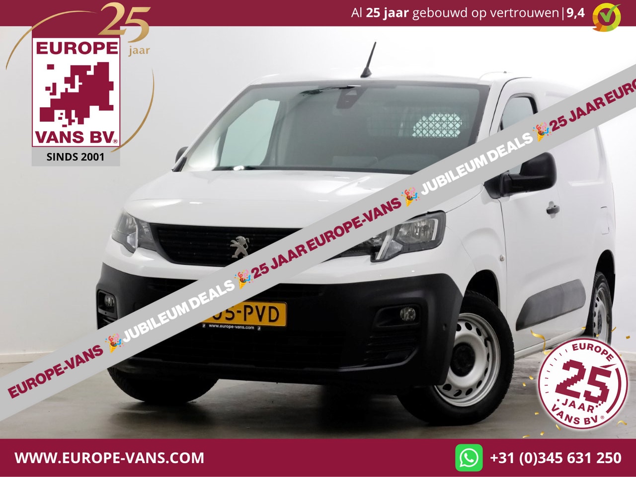 Peugeot Partner - 1.5 BlueHDI 130pk Automaat Airco/Navi/Cruise Control 06-2020 - AutoWereld.nl