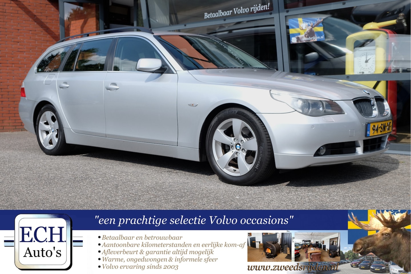 BMW 5-serie Touring - 525i 192 pk Aut. Executive, Leer - AutoWereld.nl