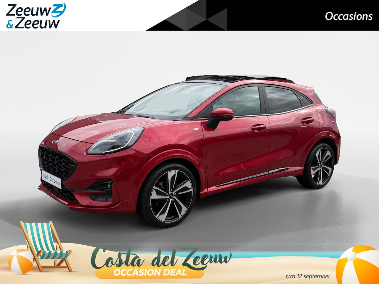 Ford Puma - 1.0 EcoBoost Hybrid ST-Line X First Edition | Dealer onderhouden | Panorama dak | Adapt. C - AutoWereld.nl