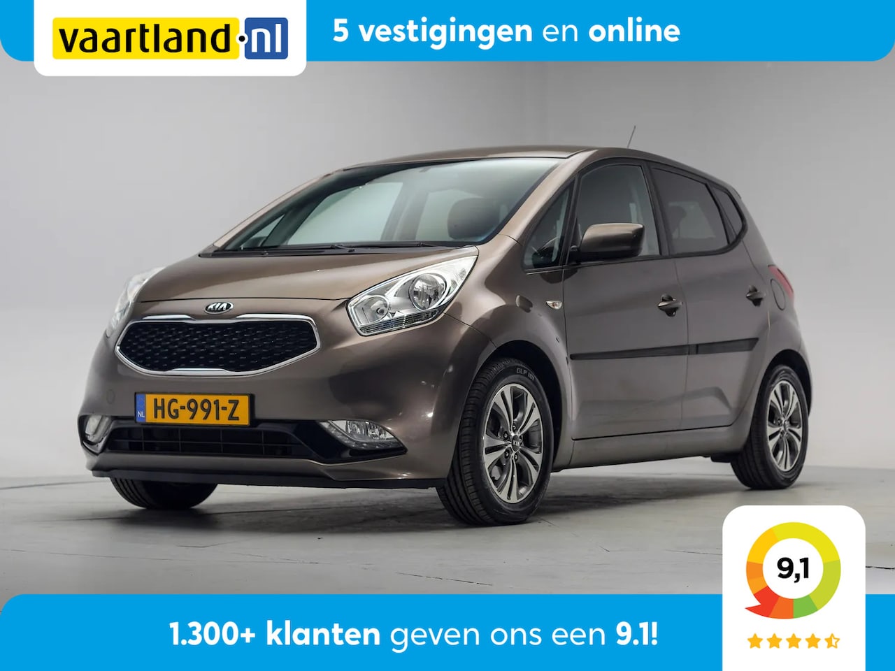 Kia Venga - 1.6 CVVT DynamicLine Aut. [ Camera Half Leder PDC Navi ] - AutoWereld.nl
