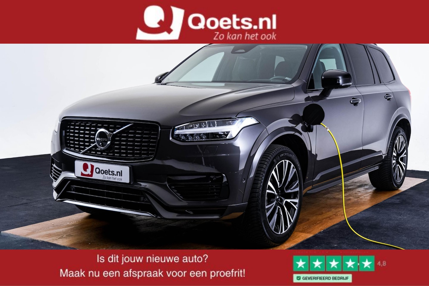 Volvo XC90 - 2.0 T8 Plug-in hybrid AWD Ultra Dark Trekhaak - Panoramadak - Adaptieve Cruise Control - H - AutoWereld.nl
