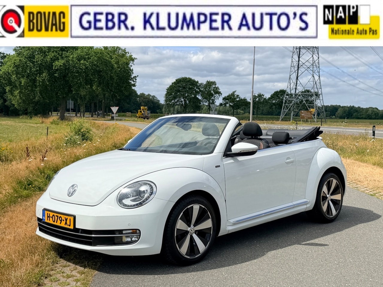 Volkswagen Beetle Cabriolet - 1.2 TSI Design BlueMotion Xenon/LED, Navi, Cruise, ECC, 18" LM, PDC, Camera, Carplay - AutoWereld.nl